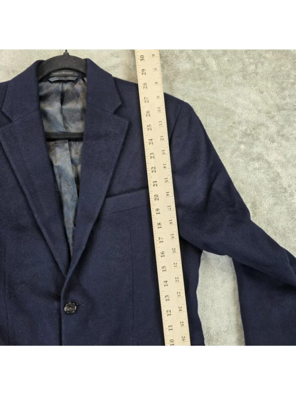 Lauren Ralph Lauren Blazer Mens 36S Blue Wool Silk Cashmere Sport Jacket Coat